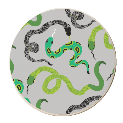 Green Sneaks - personalised beer coaster by Ezra W. Smith