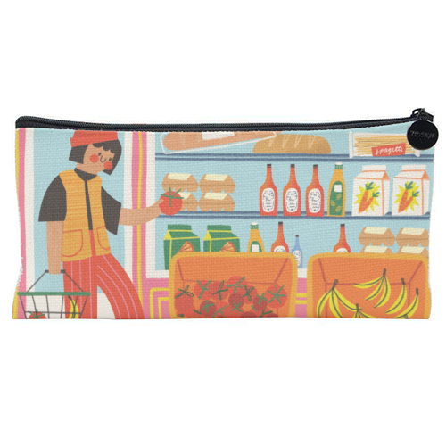 Greengrocers - flat pencil case by AbiGoLucky