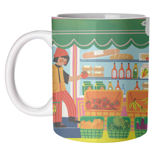 Greengrocers - unique mug by AbiGoLucky