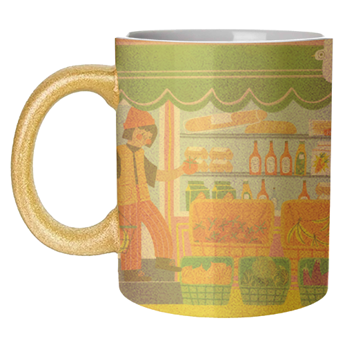 Greengrocers - unique mug by AbiGoLucky