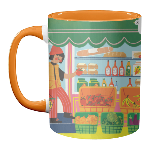 Greengrocers - unique mug by AbiGoLucky