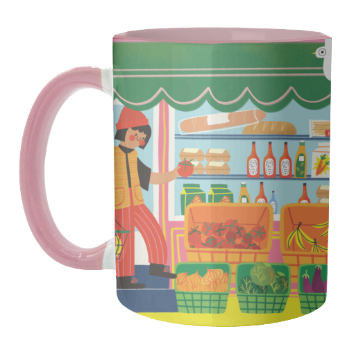 Greengrocers - unique mug by AbiGoLucky