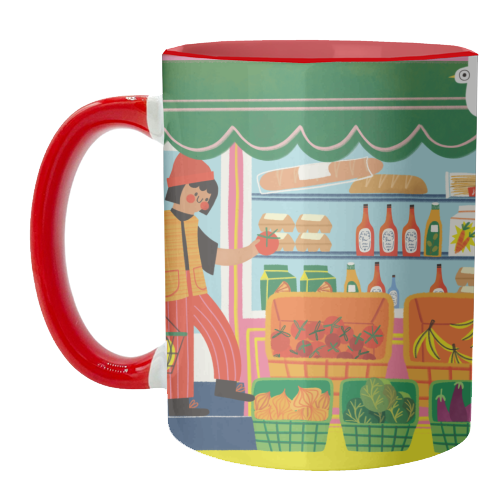 Greengrocers - unique mug by AbiGoLucky