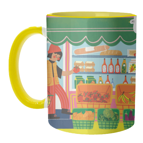 Greengrocers - unique mug by AbiGoLucky