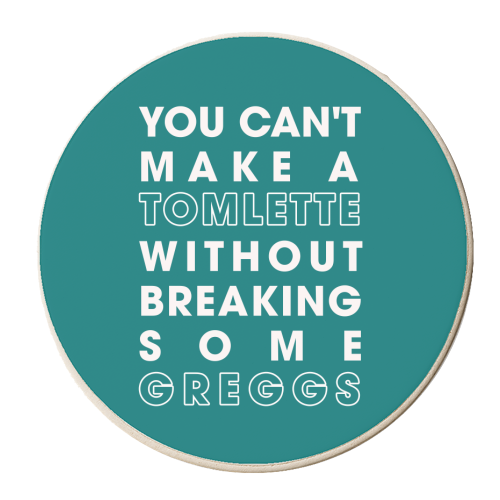 Greggs - personalised beer coaster by Pink and Pip