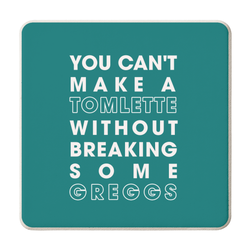 Greggs - personalised beer coaster by Pink and Pip