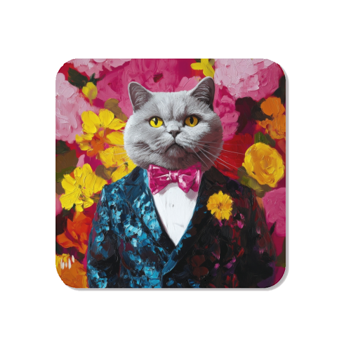 Grey cat gentleman - Magnet by DejaReve
