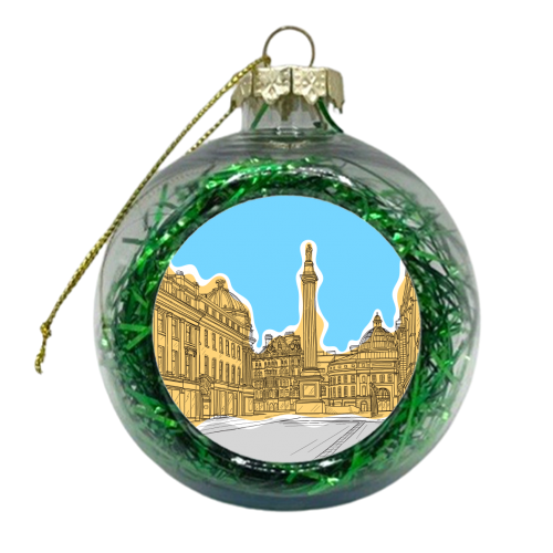 Grey's Monument, Castle Street, Newcastle Upon Tyne (UK) - xmas bauble by Adam Regester