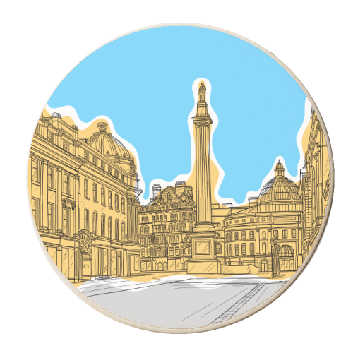 Grey's Monument, Castle Street, Newcastle Upon Tyne (UK) - personalised beer coaster by Adam Regester
