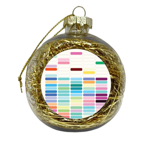 Gridlock - xmas bauble by Brita Ingebrigtsen