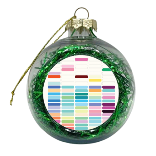 Gridlock - xmas bauble by Brita Ingebrigtsen