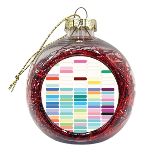 Gridlock - xmas bauble by Brita Ingebrigtsen