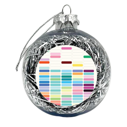Gridlock - xmas bauble by Brita Ingebrigtsen