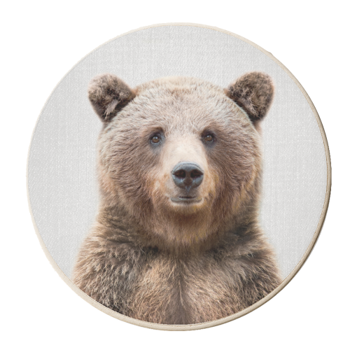 Grizzly Bear - personalised beer coaster by Gal Design