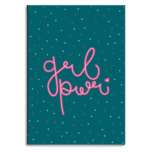 GRL PWR (girl power) - personalised A4, A5, A6 notebook by Hollie Mills