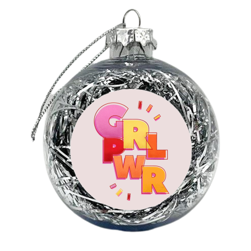 GRL PWR - xmas bauble by Ania Wieclaw