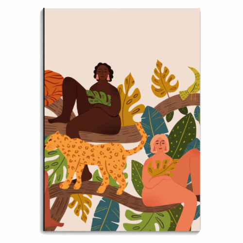Group Of Wild Women Jungle - personalised A4, A5, A6 notebook by Jenny Adjene