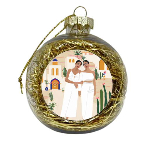 Grow Together Kinda Love - xmas bauble by Uma Prabhakar Gokhale