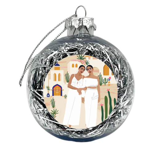 Grow Together Kinda Love - xmas bauble by Uma Prabhakar Gokhale