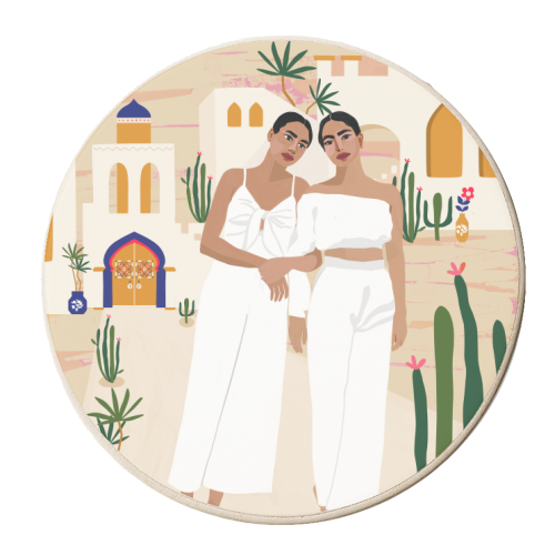 Grow Together Kinda Love - personalised beer coaster by Uma Prabhakar Gokhale