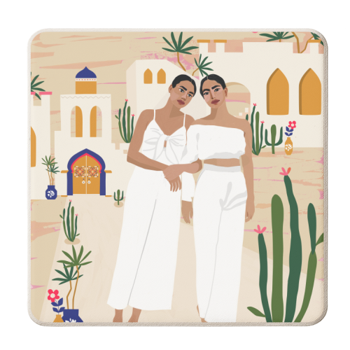 Grow Together Kinda Love - personalised beer coaster by Uma Prabhakar Gokhale