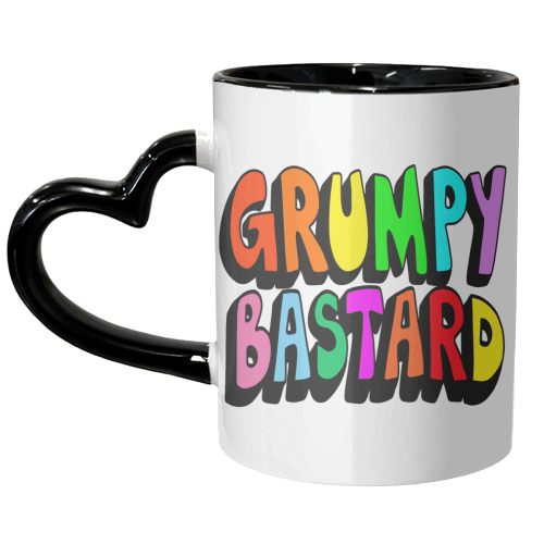 Grumpy Bastard - unique mug by PixieDrew