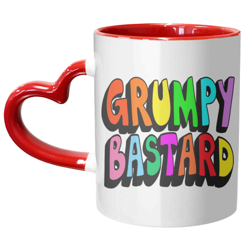 Grumpy Bastard - unique mug by PixieDrew