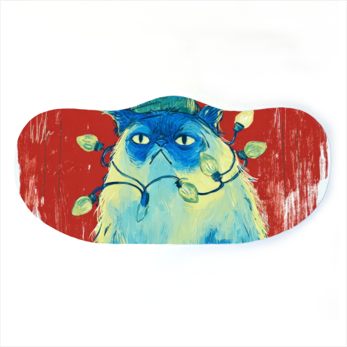 Grumpy Cristmas - face cover mask by DejaReve