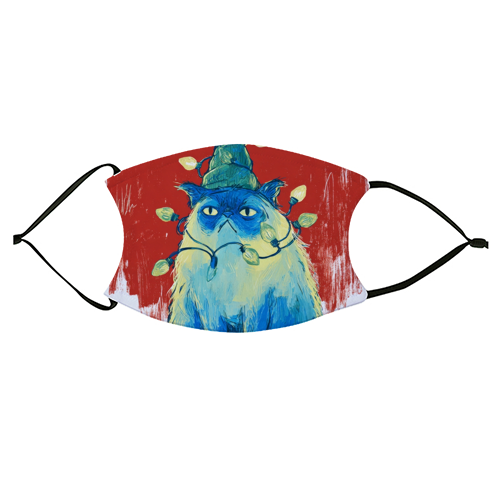 Grumpy Cristmas - face cover mask by DejaReve