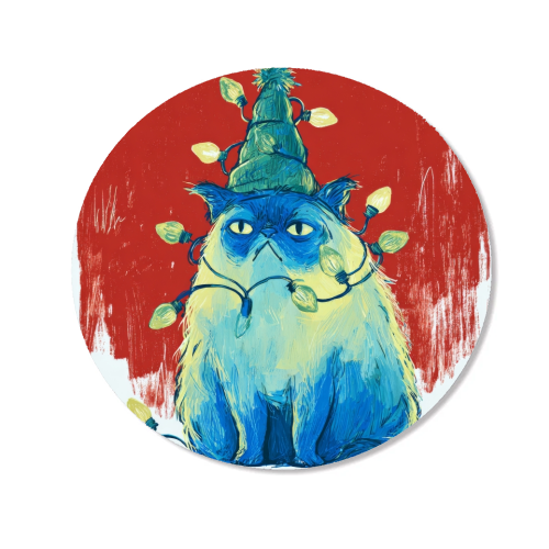 Grumpy Cristmas - Magnet by DejaReve