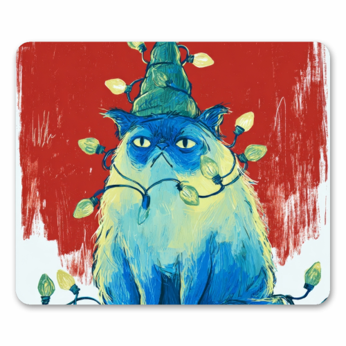 Grumpy Cristmas - mouse mat by DejaReve