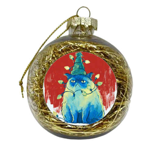 Grumpy Cristmas - xmas bauble by DejaReve