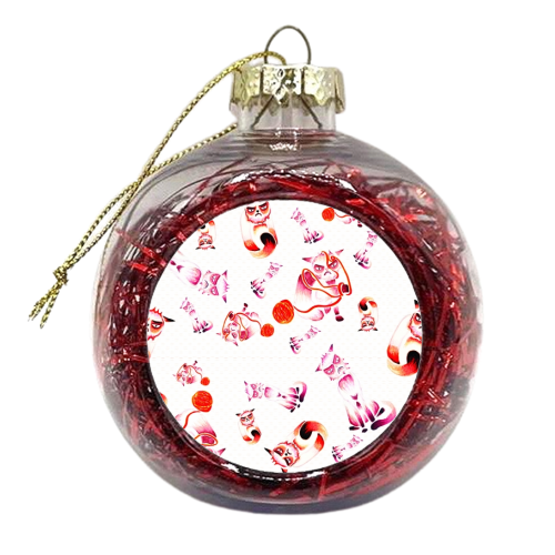 Grumpy Grumpy Cat - xmas bauble by Victoria Kortekaas