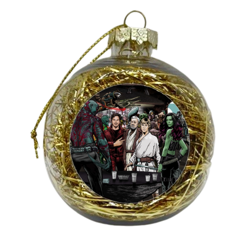 Guardians In A Galaxy Far, Far Away - xmas bauble by Dan Avenell
