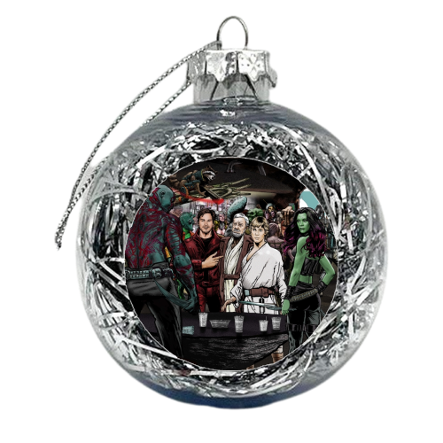 Guardians In A Galaxy Far, Far Away - xmas bauble by Dan Avenell