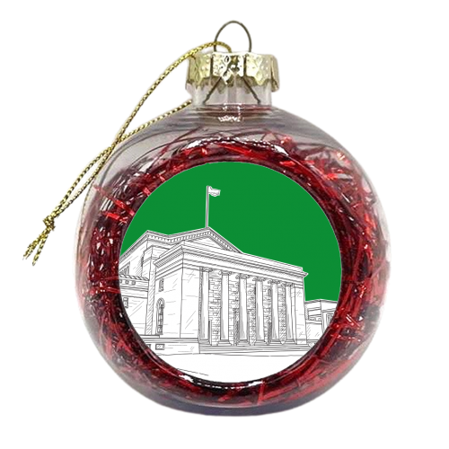 Guildhall Square, Southampton (UK) - Green Version - xmas bauble by Adam Regester