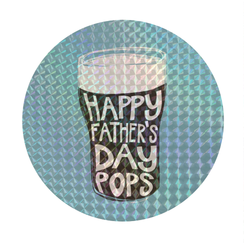 Guinness Happy Father's Day Pops - Circle Sticker by Giddy Kipper