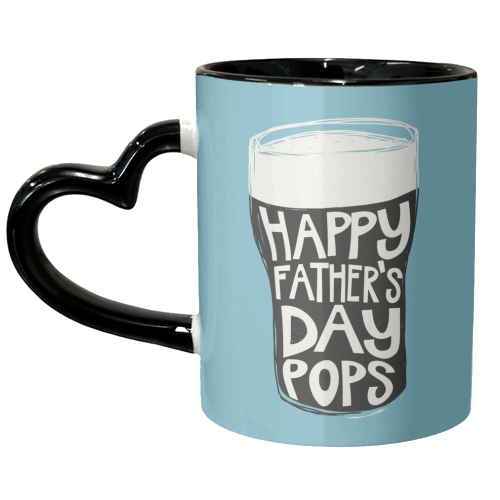 Guinness Happy Father's Day Pops - unique mug by Giddy Kipper