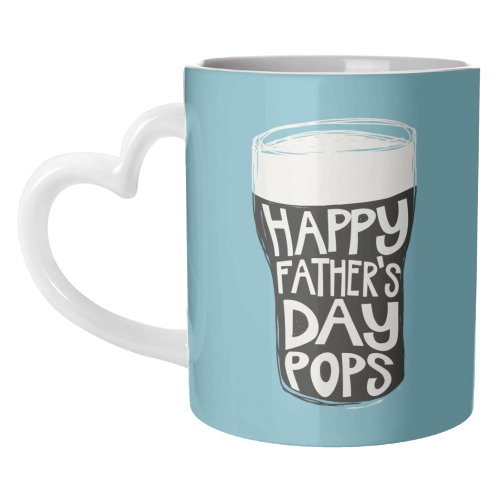 Guinness Happy Father's Day Pops - unique mug by Giddy Kipper