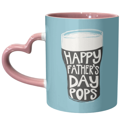 Guinness Happy Father's Day Pops - unique mug by Giddy Kipper