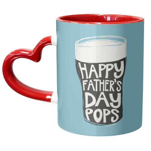 Guinness Happy Father's Day Pops - unique mug by Giddy Kipper