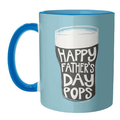 Guinness Happy Father's Day Pops - unique mug by Giddy Kipper