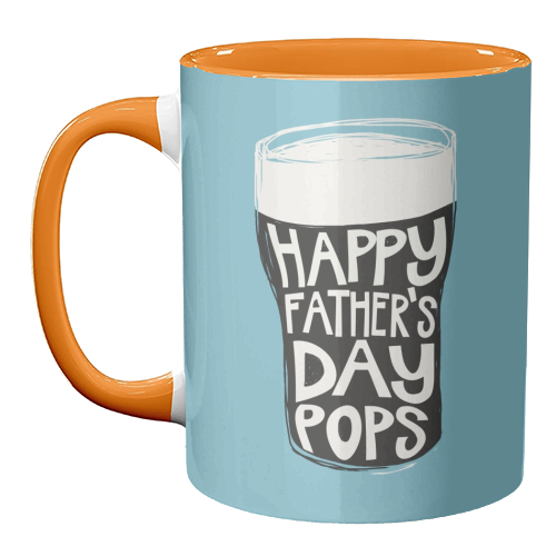 Guinness Happy Father's Day Pops - unique mug by Giddy Kipper
