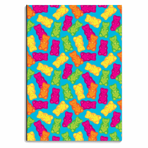 Gummy Bears - personalised A4, A5, A6 notebook by Vicky Day