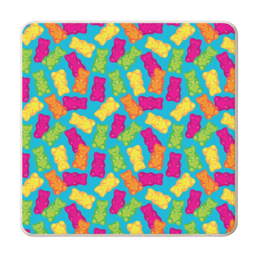 Gummy Bears - personalised beer coaster by Vicky Day