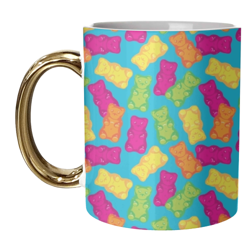 Gummy Bears - unique mug by Vicky Day
