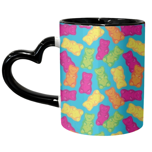 Gummy Bears - unique mug by Vicky Day