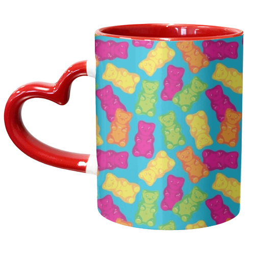 Gummy Bears - unique mug by Vicky Day