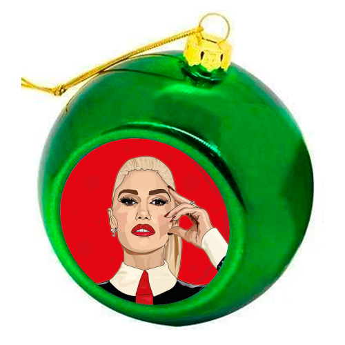 Gwen Stefani Collection - colourful christmas bauble by Catherine Critchley.
