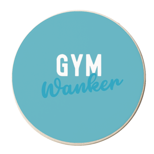 Gym Wanker Gift - personalised beer coaster by Giddy Kipper